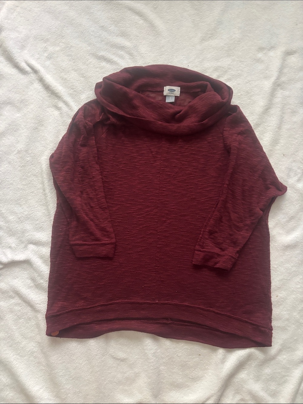 Old Navy Burgundy Cowl Neck Women's Top
